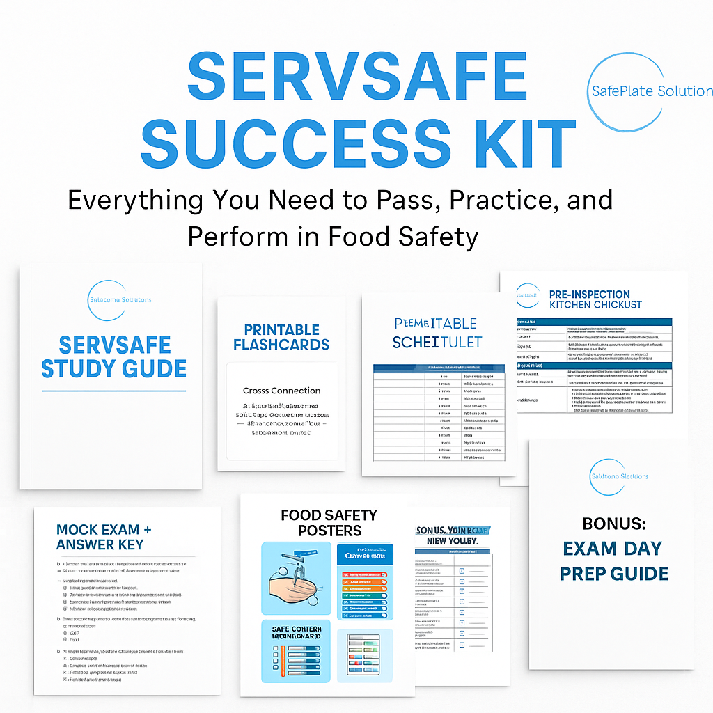 Servsafe License Study Guide ServSafe Success Kit – Study Guide, Flashcards, Mock Exam, Checklists ...